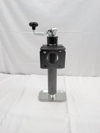 RAM TJB-2001-B trailer jack weld-on bracket and drop leg detail view