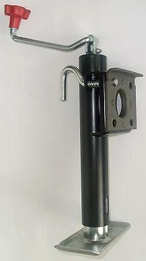 RAM TJB-2002-B 2,000 lb Top Wind Swivel Trailer Jack 15" Lift with Weld-On Bracket | AAA Trailer