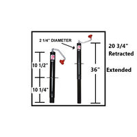 Top Wind RAM 5000lb A Frame Trailer Tongue Jack - 5000 lb - detail view | AAA Trailer