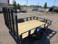 Rice 6x10 Powder Coated Steel Utility Trailer w Ramp Gate - 3,500 lb, 6x10 - close-up view | AAA Trailer