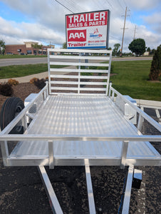 Silver Ox 6x10 Single Axle Aluminum Utility Trailer with Aluminum Deck