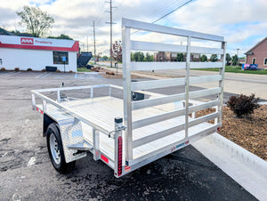 Silver Ox 6x10 Single Axle Aluminum Utility Trailer with Aluminum Deck