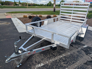 Silver Ox 6x10 Single Axle Aluminum Utility Trailer with Aluminum Deck
