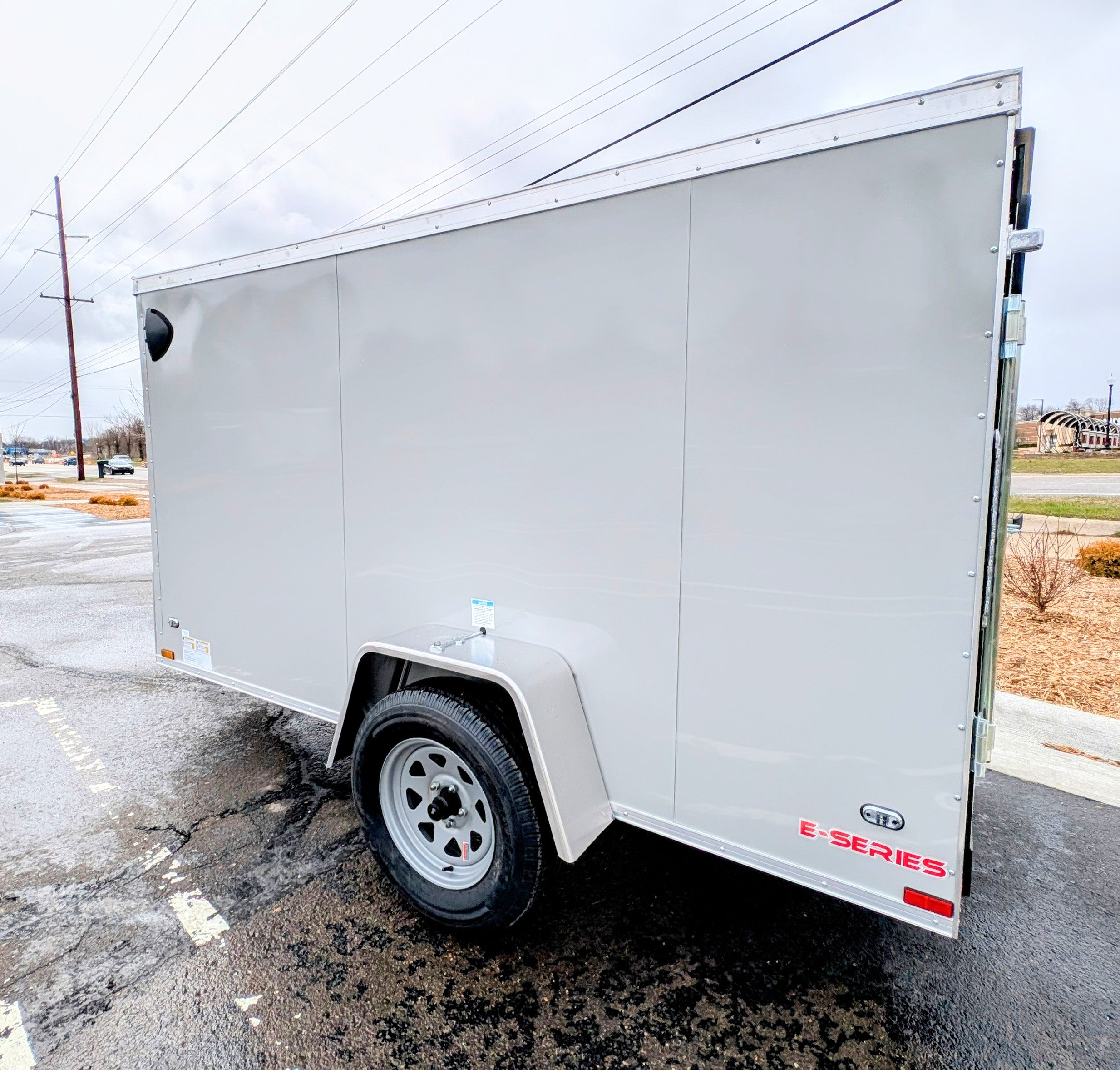 Cargo Mate 5x10 E Series Enclosed Cargo Trailer w Swing Door & Side Door Stock