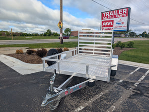 Silver Ox 6x10 Single Axle Aluminum Utility Trailer with Aluminum Deck