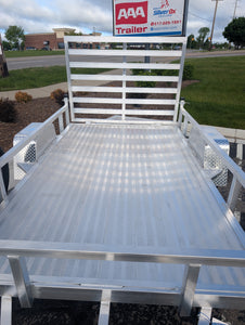 Silver Ox 6x10 Single Axle Aluminum Utility Trailer with Aluminum Deck