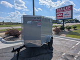 Cargo Mate E Series 4x6 Enclosed Cargo Trailer - Silver - Stock# 123132