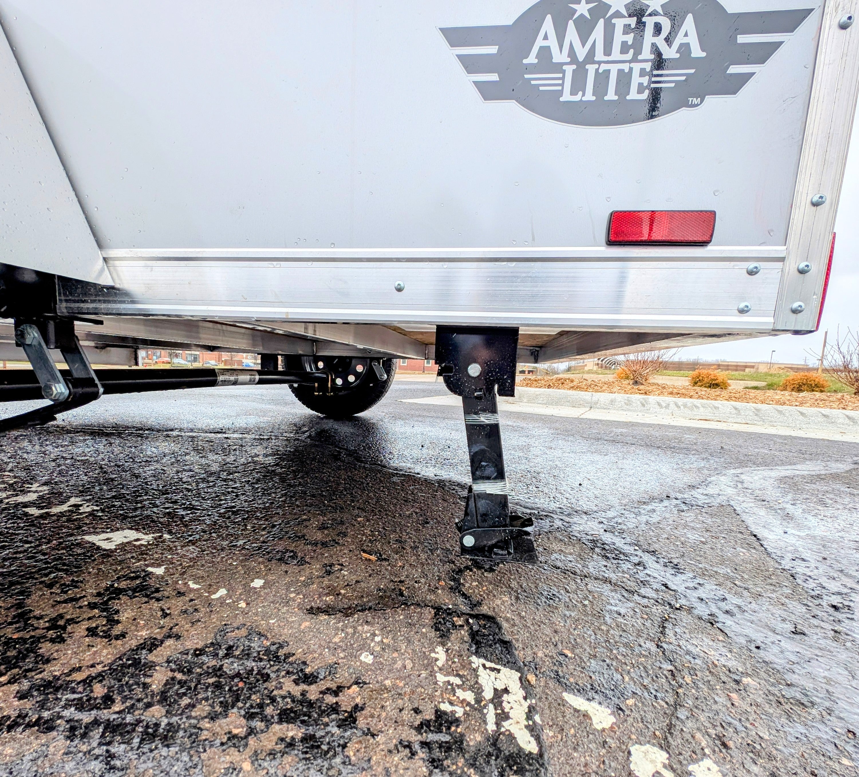 Amerilite Aluminum 6x10 V Nose With Ramp Door Cargo / Enclosed Trailer -Stock# 200146