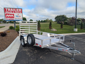 Silver Ox 6x10 Single Axle Aluminum Utility Trailer with Aluminum Deck
