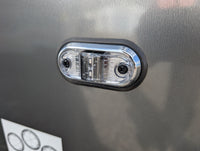 TecNiq S17 Amber LED Trailer Marker Light – Clear Lens | 2" x 1" Waterproof LED - detail view | AAA Trailer