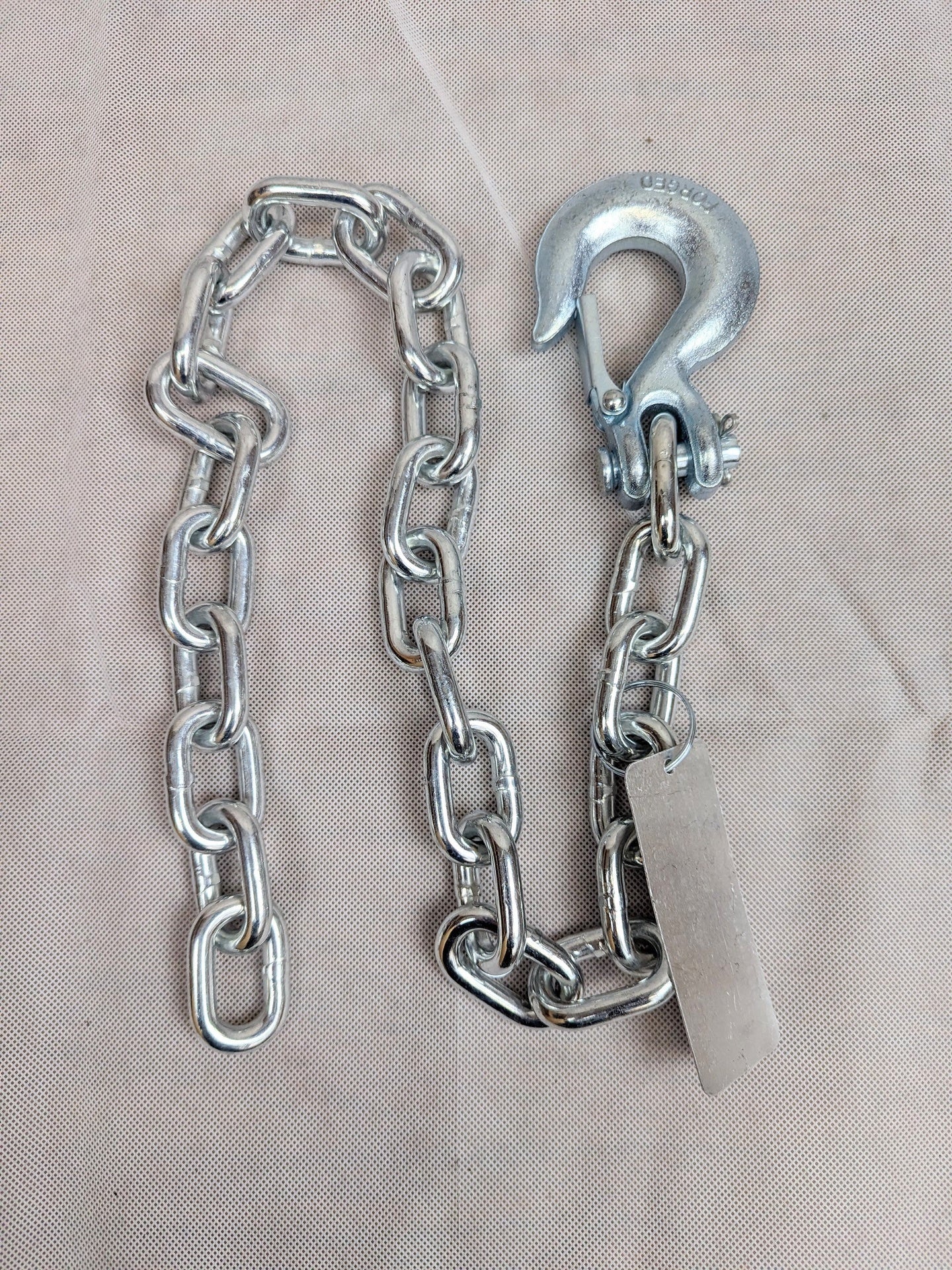 Trailer Safety Chain with Clevis Hook - 5/16" X 34" 11700# Break Strength