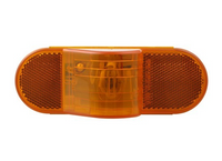 Sealed, 6-1/2" Mid-Ship Turn Signal and Side Marker Light - Amber - alternate angle | AAA Trailer