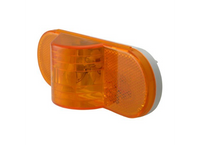 Sealed, 6-1/2" Mid-Ship Turn Signal and Side Marker Light - Amber - full product view | AAA Trailer