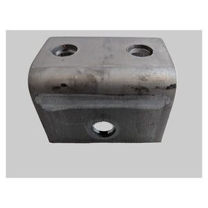 Trailer Short Front Spring Hanger 1 1/2" Drop - full product view | AAA Trailer
