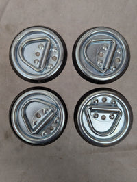 Sierra Pacific Engineering 4-Pack Steel D-Ring Tie-Downs - full product view | AAA Trailer