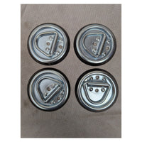 Sierra Pacific Engineering 4-Pack Steel D-Ring Tie-Downs - full product view | AAA Trailer