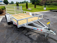 Silver Ox 6X10 Aluminum Utility Trailer with Folding Ramp Gate - 590 lbs, 6x10 - close-up view | AAA Trailer