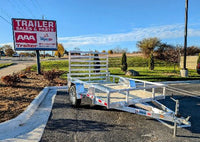 Silver Ox 6x10 Single Axle Aluminum Utility Trailer - 2,900 lb, 6x10 - close-up view | AAA Trailer