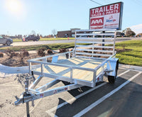 Silver Ox 6x10 Single Axle Aluminum Utility Trailer - 2,900 lb, 6x10 - full product view | AAA Trailer