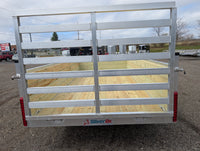 Silver Ox 6x12 Aluminum Utility Trailer – 24” Sides | Ramp Gate | ELECTRIC BRAKES - 2,715 lb, 6x12 - component detail | AAA T