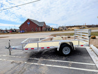 Silver Ox 6x12 Single Axle Aluminum Utility Trailer with Bi Fold Gate - 669 lb, 6x12 - close-up view | AAA Trailer