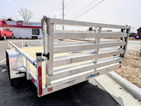 Silver Ox 6x12 Single Axle Aluminum Utility Trailer with Bi Fold Gate - 669 lb, 6x12 - component detail | AAA Trailer
