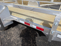 Silver Ox 6x12 Single Axle Aluminum Utility Trailer with Bi Fold Gate - 669 lb, 6x12 - close-up view | AAA Trailer