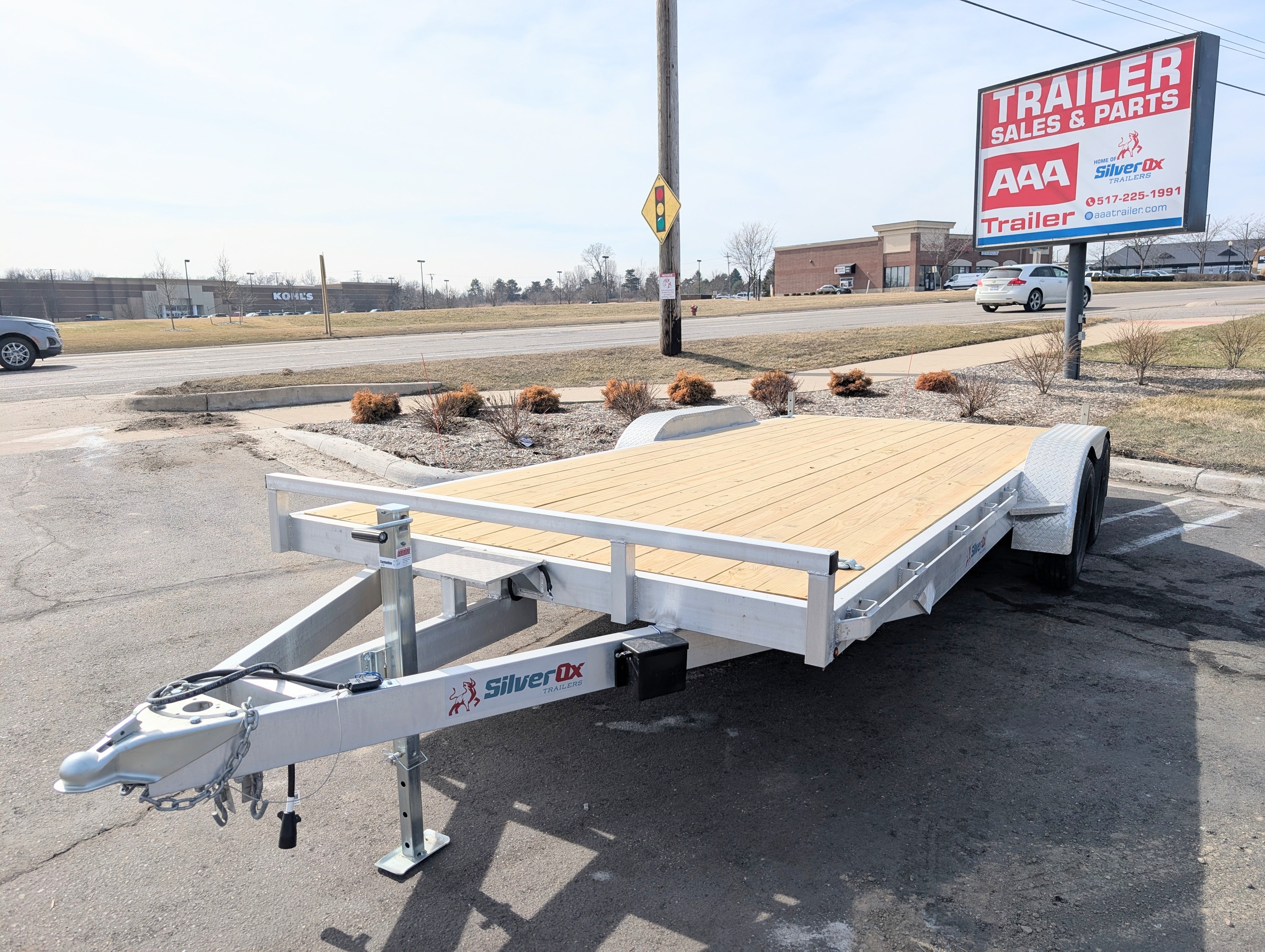 Silver Ox 7K 16+2 Aluminum Car Hauler Trailer – Heavy Duty Car Trailer