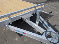 Silver Ox 7K 16+2 Aluminum Car Hauler Trailer – Heavy Duty Car Trailer - 5,340 lb, 2x6 - alternate angle | AAA Trailer