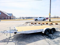Silver Ox 7K 16+2 Aluminum Car Hauler Trailer – Heavy Duty Car Trailer - 5,340 lb, 2x6 - close-up view | AAA Trailer