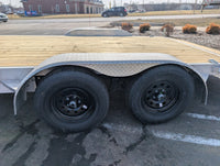 Silver Ox 7K 16+2 Aluminum Car Hauler Trailer – Heavy Duty Car Trailer - 5,340 lb, 2x6 - close-up view | AAA Trailer