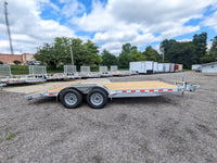 Silver Ox 7k Aluminum Car Hauler Trailer 22+2 - 24ft Overall Deck - 7000 lb, 2x6 - alternate angle | AAA Trailer