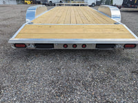 Silver Ox 7k Aluminum Car Hauler Trailer 22+2 - 24ft Overall Deck - 7000 lb, 2x6 - close-up view | AAA Trailer