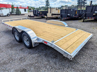 Silver Ox 7k Aluminum Car Hauler Trailer 22+2 - 24ft Overall Deck - 7000 lb, 2x6 - close-up view | AAA Trailer