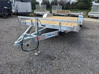 Silver Ox 7k Aluminum Car Hauler Trailer 22+2 - 24ft Overall Deck - 7000 lb, 2x6 - close-up view | AAA Trailer