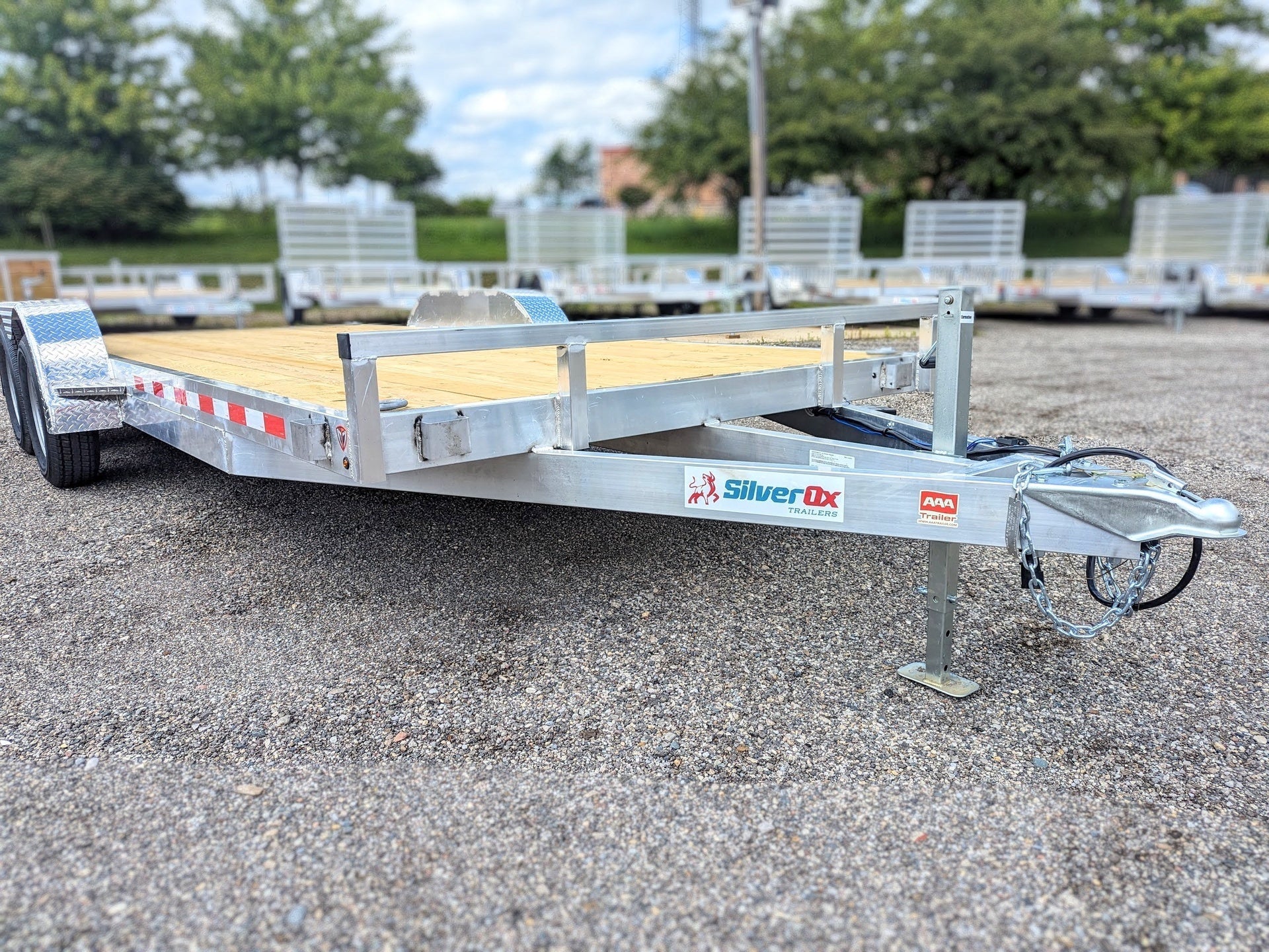 Silver Ox 7k Aluminum Car Hauler Trailer 22+2 - 24ft Overall Deck