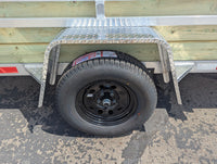 Silver Ox 7x14 aluminum ATV trailer - tongue, coupler and safety chains
