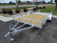 Silver Ox 7x14 Aluminum Utility Trailer – Single Axle – Rear Ramp - view 2