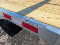 Silver Ox 7x14 Aluminum Utility Trailer – Single Axle – Rear Ramp - 3,500 lb, 7x14 - close-up view | AAA Trailer