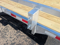 Silver Ox 7x14 Aluminum Utility Trailer – Single Axle – Rear Ramp - 3,500 lb, 7x14 - close-up view | AAA Trailer