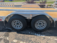 Silver Ox 7x16 tandem aluminum utility trailer - tandem axles with electric brakes