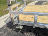 Silver Ox 7x16 tandem aluminum utility trailer HD - tandem axles with electric brakes and HD suspension