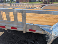 Silver Ox 7x16 tandem aluminum utility trailer - 7-way RV connector wiring detail