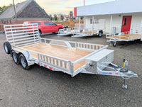Silver Ox 7x16 Tandem Axle Aluminum Utility Trailer with HD, Side Ramps, Tongue Box & Spare Tire - 5,665 lb, 7x16 - close-up 