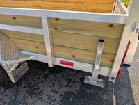 Silver Ox 7x16 Tandem Axle 18" High Woodside Trailer w HD Package - 1550 lbs, 7x16 - close-up view | AAA Trailer