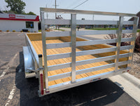Silver Ox 7x16 Tandem Axle 18" High Woodside Trailer w HD Package - 1550 lbs, 7x16 - close-up view | AAA Trailer
