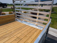 Silver Ox 7x16 Tandem Axle 18" High Woodside Trailer w HD Package - 1550 lbs, 7x16 - close-up view | AAA Trailer
