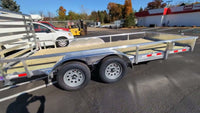 Silver Ox  7x16 Tandem Axle Aluminum Utility Trailer with Deluxe Heavy Duty Package - 5,722 lb, 7x16 - detail view | AAA Trai