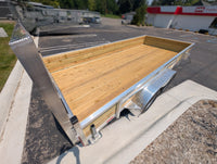 Silver Ox 7x16 Tandem Axle 18" High Woodside Trailer w HD Package - 1550 lbs, 7x16 - detail view | AAA Trailer