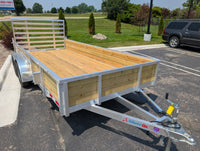 Silver Ox 7x16 Tandem Axle 18" High Woodside Trailer w HD Package - 1550 lbs, 7x16 - close-up view | AAA Trailer